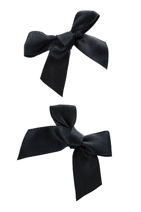 2" Ribbon Bow (Black) Pkg/12
