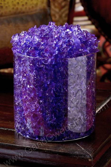 10oz Cracked Ice Crystal Gels In Bottle Purple