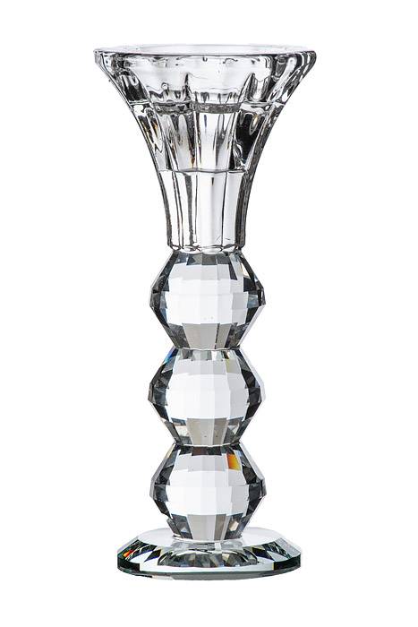 5.5" Crystal Single Candle Holder Clear