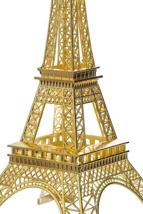 19.25" Metal Eiffel Tower Gold