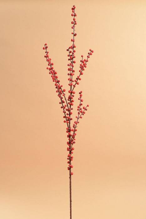 43" Plastic Naked Berry Spray Red