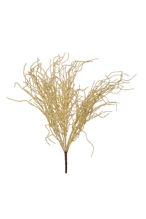 20" Artificial Wild Grass Bush Cream