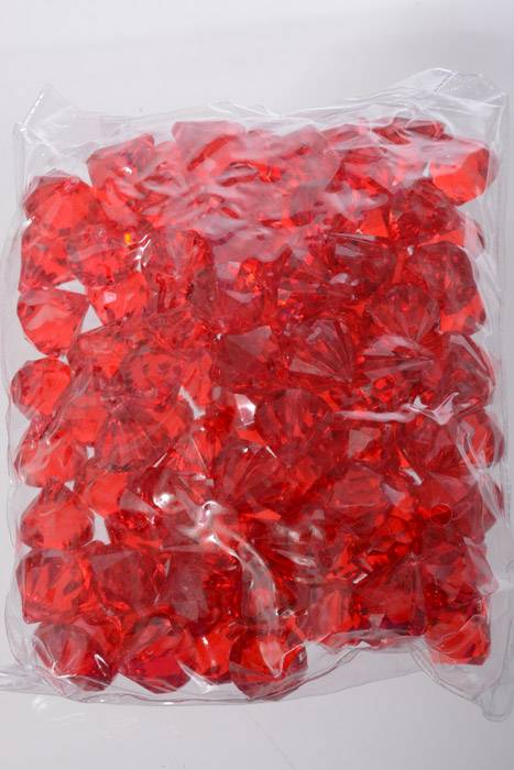 0.75" Acrylic Drop Red Pkg/1lb