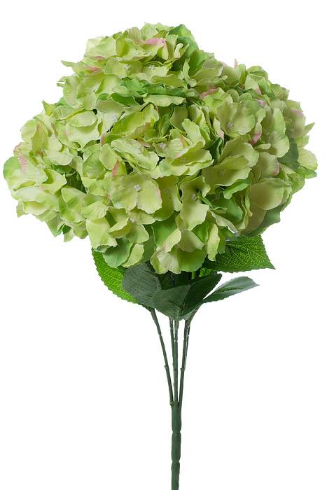 21.5" Silk Hydrangea Bush Apple Green