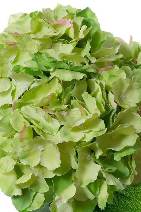 21.5" Silk Hydrangea Bush Apple Green