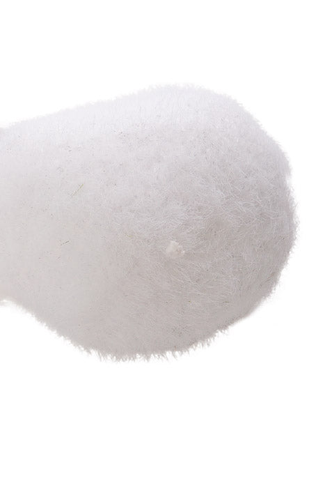 2" - 5" Artificial Moss Pieces White Pkg/6