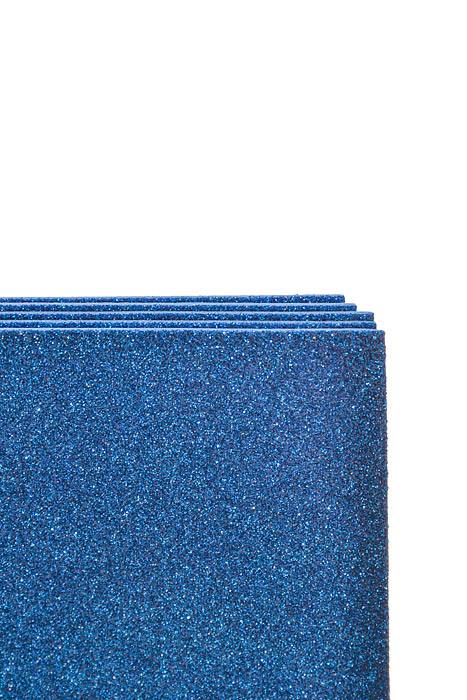 16 X 24" Eva Glitter Foam Large Sheets Royal Blue Pkg/5