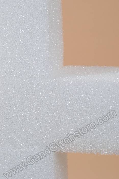24" Styrofoam Cross White