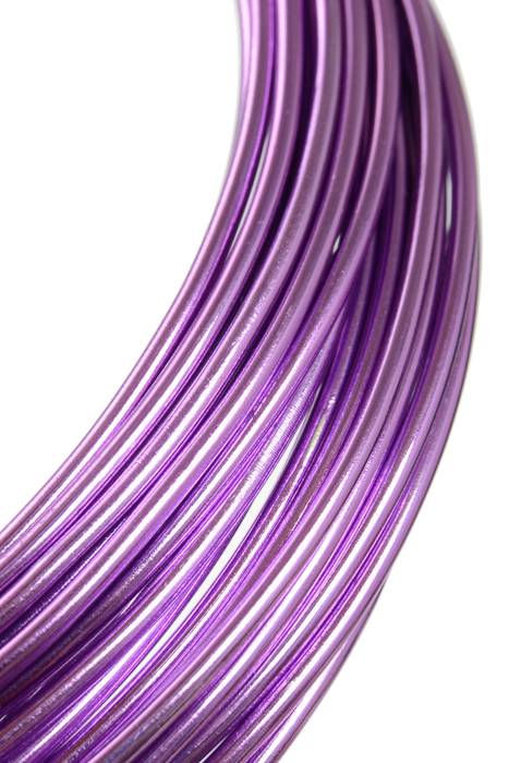 2mm X 10yds Aluminium Wire Lavender