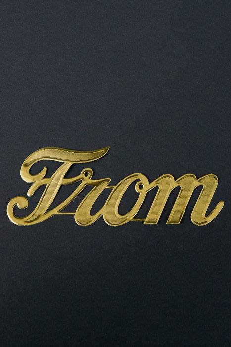 1.75" Large Paper "from" Gold Pkg/10