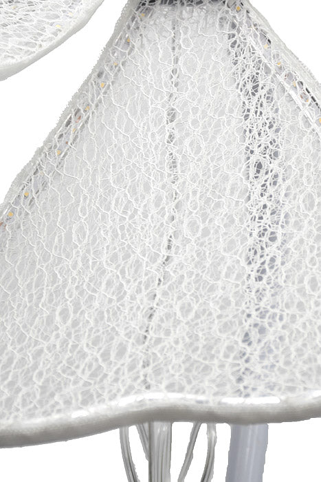 Lamp Flower Stand White Set/4