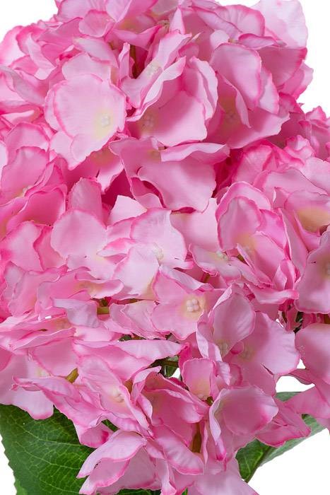 21.5" Silk Hydrangea Bush Hot Pink