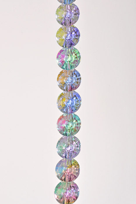 27" Christmas Jewels Spray Iridescent Clear Blue