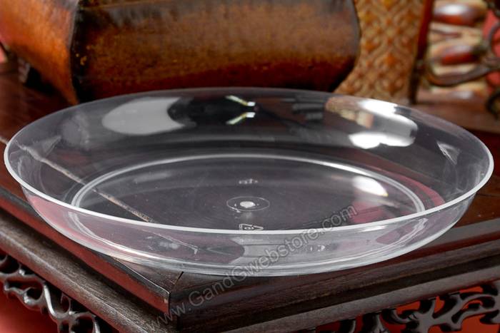 11" Plastic Low Pie Dish Clear Pkg/24