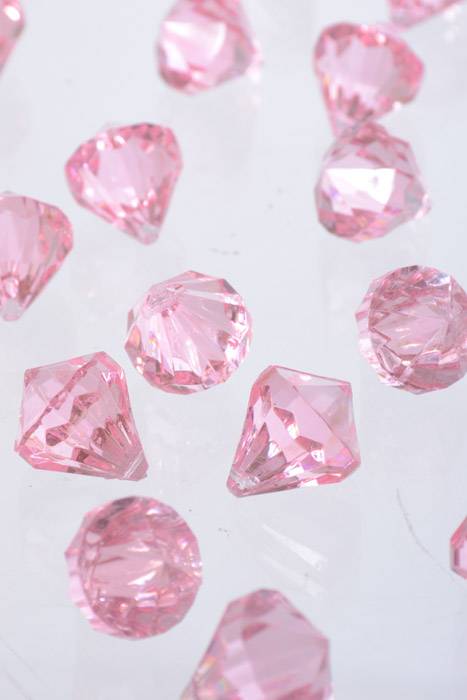 0.75" Acrylic Drop Light Pink Pkg/1lb