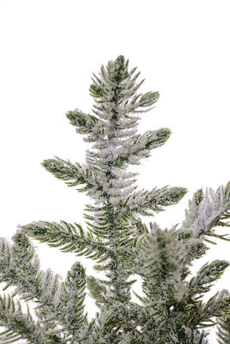 20" Snowy Hoop Pine Tree Pot