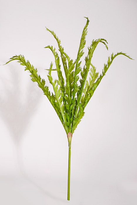 24" Artificial Soft Fern Spray Green