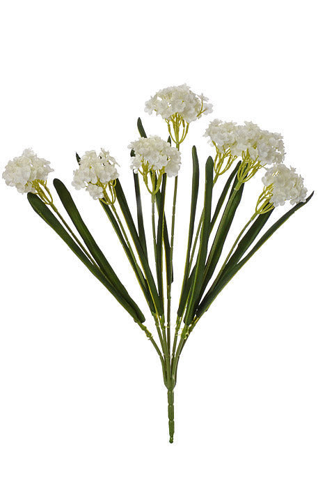 24" Silk Rose Myrtle Bush White