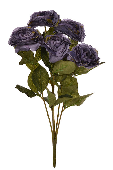 19" Silk Camellia Bush Dark Purple