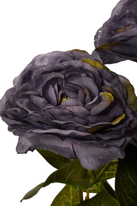 19" Silk Camellia Bush Dark Purple