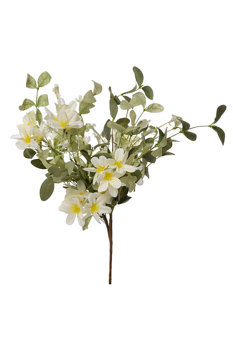 20" Silk Wild Daisy Bush White