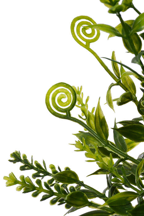 19" Mixed Greenery Bush Green