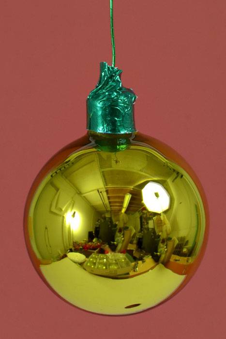 80mm Gloss Glass Ball Apple Green Pkg/12