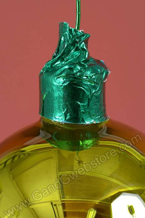 80mm Gloss Glass Ball Apple Green Pkg/12