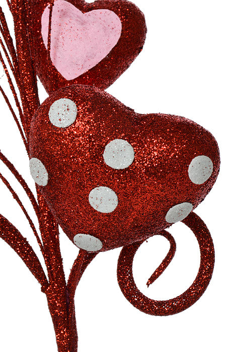 21" Valentine Polka Dot Red
