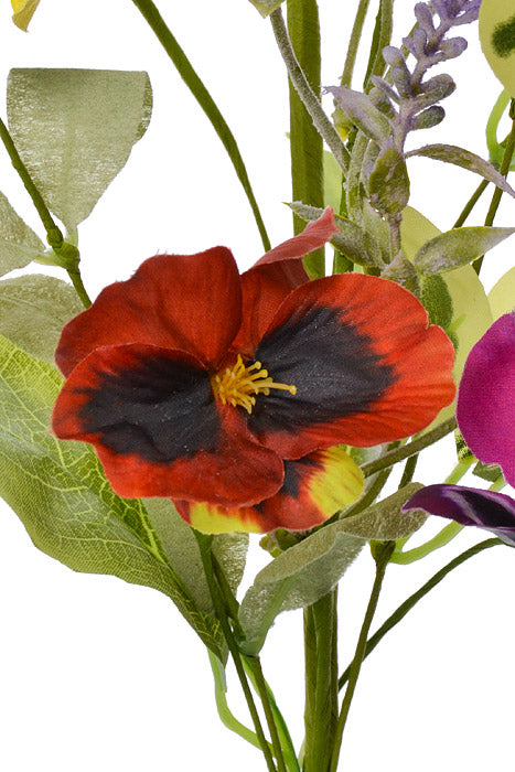 20" Silk Pansy Pick Mixed Color