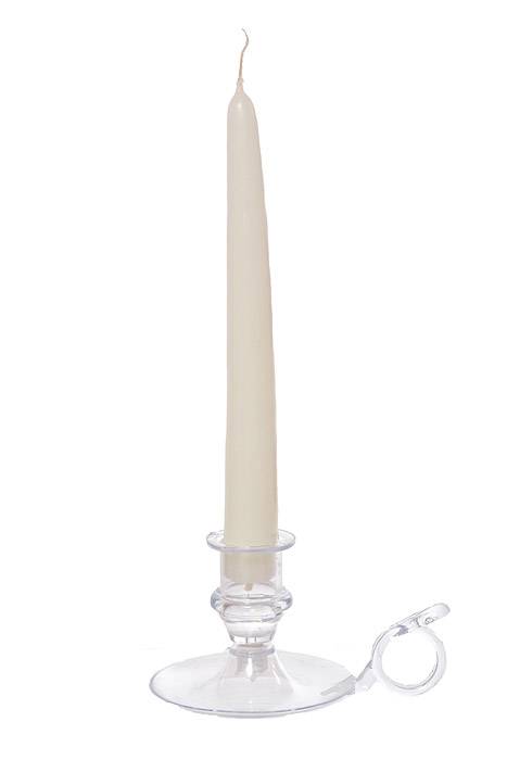 8" Patrician Taper White Box/12