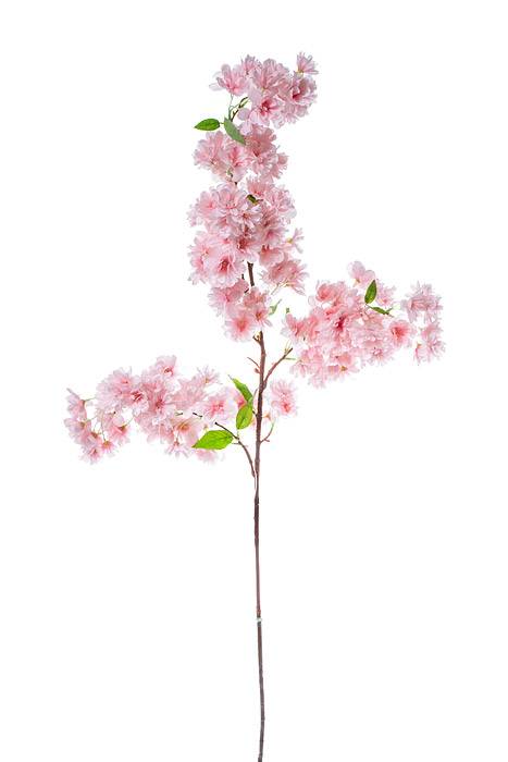 40" Silk Cherry Blossom Spray Light Pink