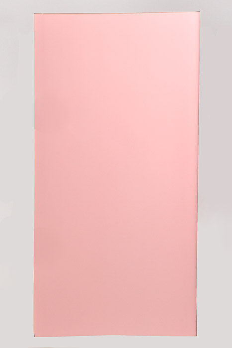 22.5" 2 Tone Waterproof Wrapping Paper Baby Pink/Cream Pkg/20