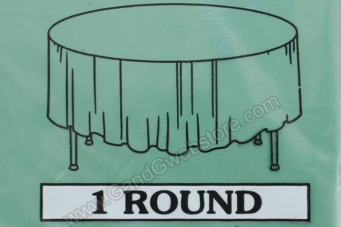 Rectangular/round Plastic Table Cover Green