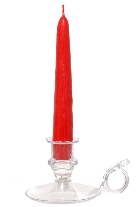 6" Patrician Taper Red Candle Box/12