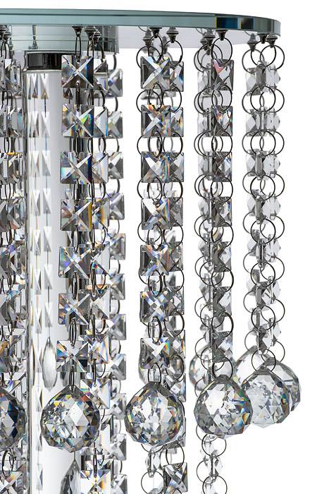 10"d35.5"h Rd Glass Cake Stand W/crystal Clear