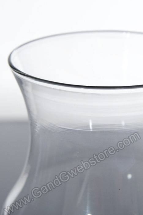 9" Jordan Glass Vase Clear