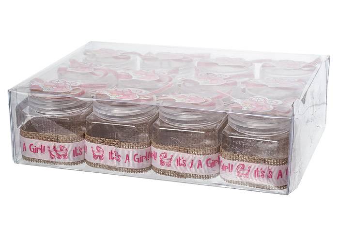 2.5" Plastic Baby Box Pink Pkg/12