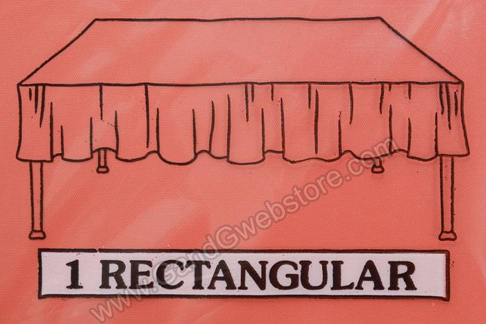 Rectangular/round Plastic Table Cover Orange