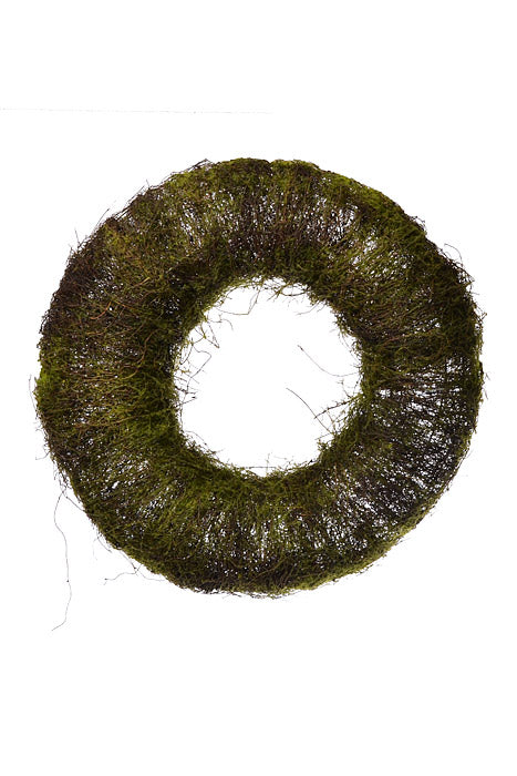 20" Moss Wreath Natural Green
