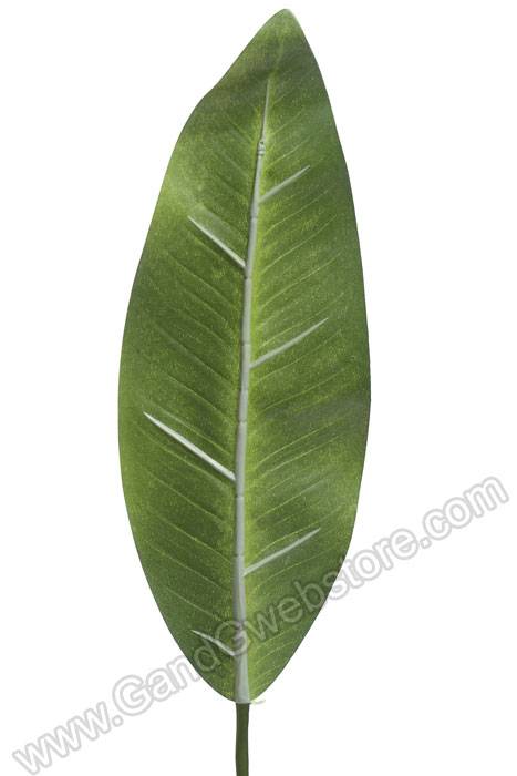 37" Bird Of Paradise Leaf Spray Green