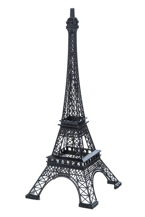 19.25" Metal Eiffel Tower Black