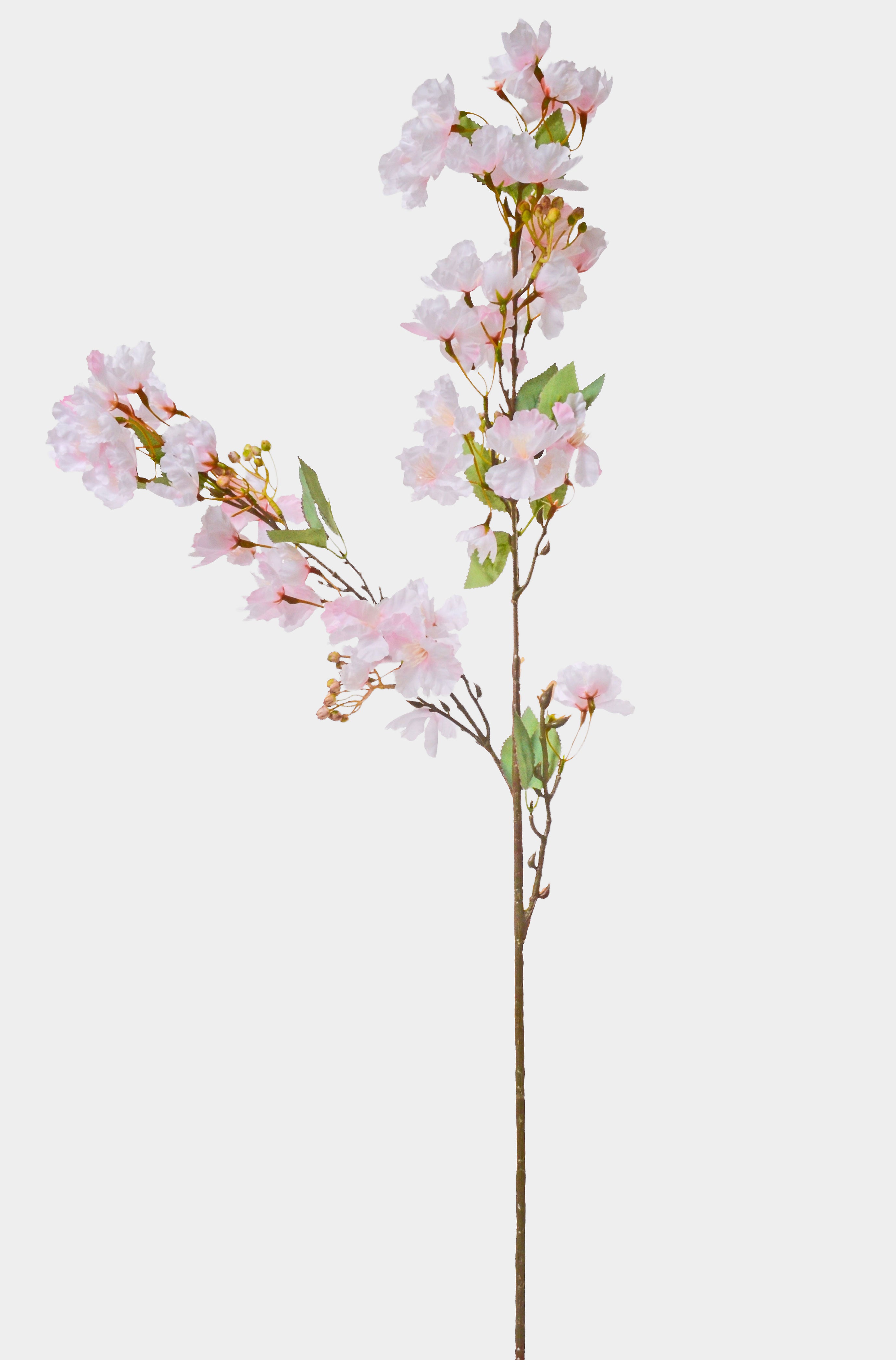 35" Silk Cherry Blossom Spray Light Pink
