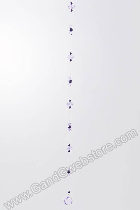 36" Pearl & Bead Garland Purple