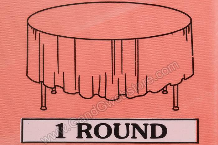 Rectangular/round Plastic Table Cover Orange