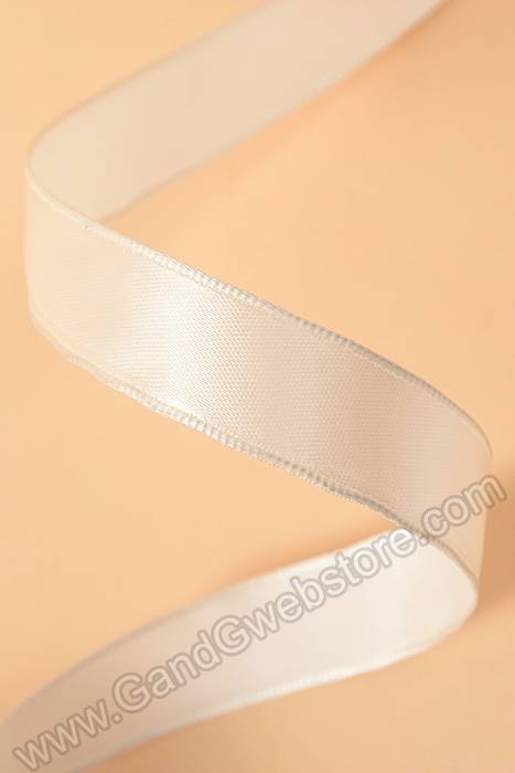 5/8" X 10yds Wired Satin Ribbon Ivory