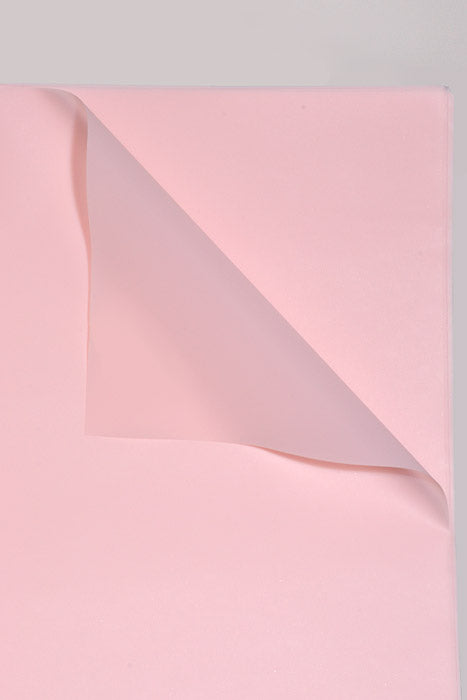 22.5" Waterproof Flower Wrapping Paper Baby Pink Pkg/20