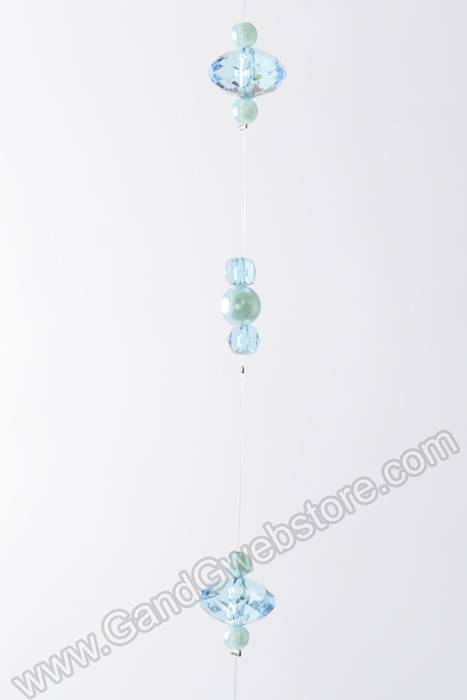 36" Pearl & Bead Garland Turquoise