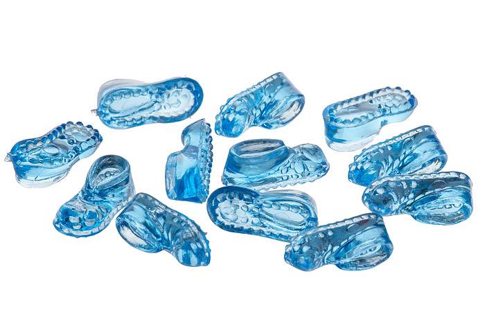 Mini Baby Shoe Cl/bl Pkg/144