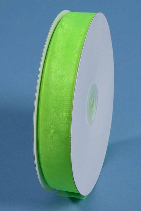 Organza Ribbon Neon Green